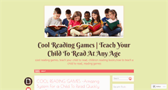 Desktop Screenshot of coolreadinggames.wordpress.com