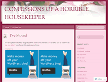 Tablet Screenshot of confessionsofahorriblehousekeeper.wordpress.com