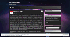 Desktop Screenshot of discoverhisword.wordpress.com