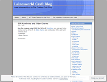 Tablet Screenshot of lainesworldblog.wordpress.com