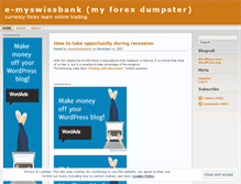Tablet Screenshot of myswissbank2u.wordpress.com