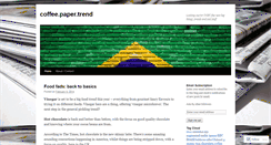 Desktop Screenshot of coffeepapertrend.wordpress.com
