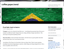 Tablet Screenshot of coffeepapertrend.wordpress.com