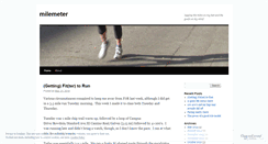 Desktop Screenshot of milemeter.wordpress.com