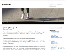 Tablet Screenshot of milemeter.wordpress.com