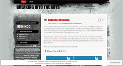 Desktop Screenshot of breakingintothearts.wordpress.com