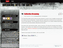 Tablet Screenshot of breakingintothearts.wordpress.com