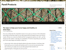 Tablet Screenshot of parellproducts.wordpress.com