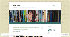 Desktop Screenshot of missprint.wordpress.com