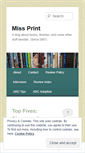 Mobile Screenshot of missprint.wordpress.com