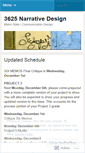 Mobile Screenshot of narrativedesigns.wordpress.com
