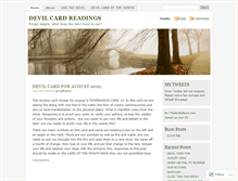 Tablet Screenshot of devilcardreadingsphilipfharris.wordpress.com