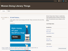 Tablet Screenshot of literarywomen.wordpress.com