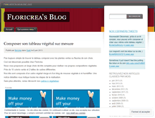 Tablet Screenshot of floricrea.wordpress.com