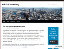 Tablet Screenshot of hubjohannesburg.wordpress.com