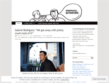 Tablet Screenshot of memoryscreened.wordpress.com