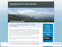 Tablet Screenshot of memorablejourneys.wordpress.com