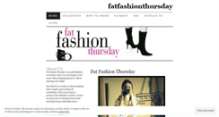 Desktop Screenshot of fatfashionthursday.wordpress.com