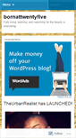 Mobile Screenshot of bornattwentyfive.wordpress.com