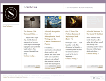 Tablet Screenshot of eclecticink2y5.wordpress.com