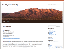 Tablet Screenshot of findingfoodinabq.wordpress.com