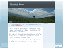 Tablet Screenshot of internationalneurons.wordpress.com