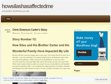 Tablet Screenshot of howsilashasaffectedme.wordpress.com