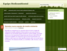 Tablet Screenshot of equipodemedioambiente.wordpress.com