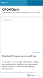 Mobile Screenshot of crowdtalk.wordpress.com
