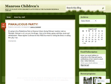 Tablet Screenshot of manrosschildrenmyblog.wordpress.com