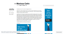Desktop Screenshot of marissacetin.wordpress.com