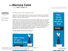 Tablet Screenshot of marissacetin.wordpress.com