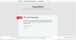 Desktop Screenshot of kegelklub.wordpress.com