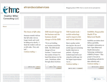 Tablet Screenshot of ehrandsocialservices.wordpress.com