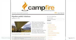 Desktop Screenshot of campfirecomm.wordpress.com