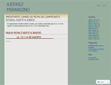 Tablet Screenshot of ajedrezmiranda.wordpress.com