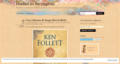 Desktop Screenshot of huellasenlaspaginas.wordpress.com