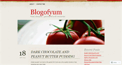 Desktop Screenshot of blogofyum.wordpress.com