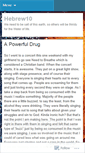 Mobile Screenshot of hebrew10.wordpress.com