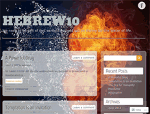 Tablet Screenshot of hebrew10.wordpress.com