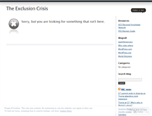 Tablet Screenshot of exclusioncrisis.wordpress.com