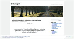 Desktop Screenshot of eimanager.wordpress.com