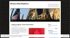 Desktop Screenshot of mickeysnewneighbors.wordpress.com