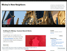 Tablet Screenshot of mickeysnewneighbors.wordpress.com