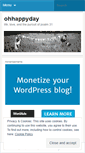 Mobile Screenshot of ohhappydayblog.wordpress.com