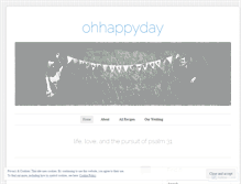 Tablet Screenshot of ohhappydayblog.wordpress.com