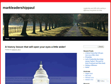 Tablet Screenshot of markleadershippaul.wordpress.com