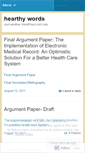 Mobile Screenshot of hearthy.wordpress.com