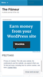 Mobile Screenshot of projectflaneur.wordpress.com