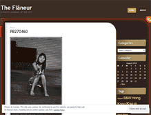 Tablet Screenshot of projectflaneur.wordpress.com